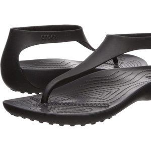 Crocs Sexi Flip Sandal Black Size 6